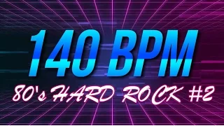 140 BPM - 80's Hard Rock #2 - 4/4 Drum Track - Metronome - Drum Beat