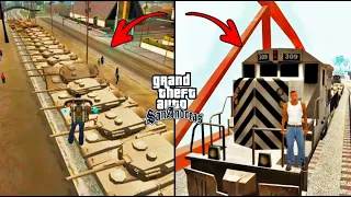 Can 100 Tanks🤯 Stop the Train in GTA San Andreas? (Experiment)OMG  GTA SAN ANDREAS😱