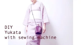 DIY Yukata (Kimono) with sewing machine / Sewing Tutorialㅣmadebyaya