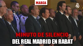 Minuto de silencio del Real Madrid en Rabat por las víctimas del terremoto de Turquía y SiriaI MARCA