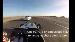 Caterham R300 VS Ferrari 458 Italia VS Porsche 997 GT3 RS