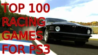 TOP 100 RACING GAMES FOR PS3 (According to Metacritic)