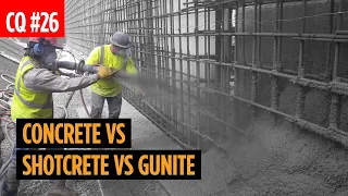 Concrete vs Shotcrete vs Gunite