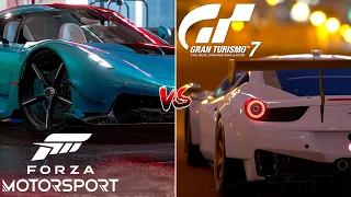 Forza Motorsport vs Gran Turismo 7 - Xbox Series X vs PS5 - Graphics Comparison - Performance Test