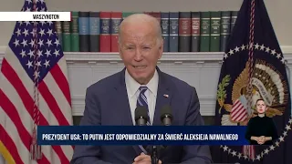 Biden: Putin wie, że Stany Zjednoczone będą bronić każdego centymetra terytorium państw NATO