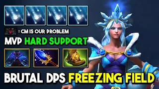 MVP HARD SUPPORT Crystal Maiden Aghs Scepter Can Move During Freezing Field Ability 7.34d DotA 2
