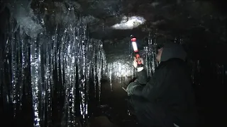 The Hunt for BIGFOOT ~Newly discovered Hidden ICE CAVES in the Pacific Northwest 8 ft. tall ICICLES