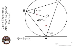 Circle Theorems: Alternate Segment Theorem (Grade 7) - OnMaths GCSE Maths Revision