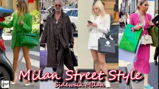 Spring Street Style in Milan | Mid-April Fashion Inspiration Italian Style | Sidewalk Milan