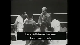 Jack Adkisson (Fritz Von Erich) vs Alex Bashere. Dallas 1955