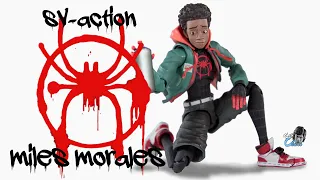 Sentinel Toys SV-Action MILES MORALES Action Figure Review | Spiderman Into The Spiderverse