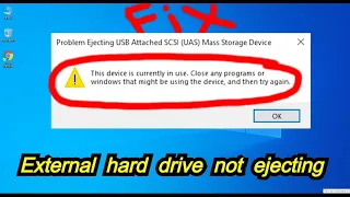 FIX "This device is currently in use. Close any programs or windows that might be using this device"