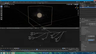 Blender 2.82 : volumetric Saturn with moons.