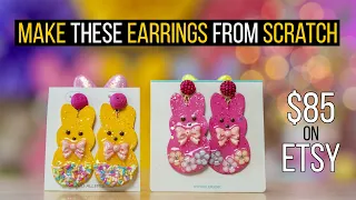 How To Make Watercolor Peep Earrings