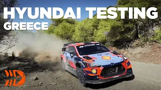 Hyundai i20 Coupe WRC Testing Greece - Thierry Neuville