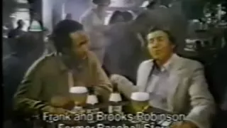 1980 Brooks Robinson Frank Robinson Miller Lite Commerial Baltimore Orioles