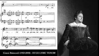 HUGE LYRIC TENOR VOICE!! (A CAPELLA/GIANNI RAIMONDI)