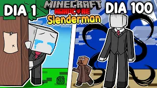 😱Sobreviví 100 DÍAS siendo SLENDERMAN en Minecraft HARDCORE!