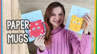 Easy Paper Mug Craft great for winter theme