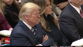 Melania Trump moved to tears during worship song!