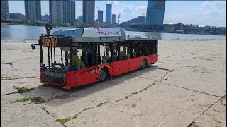 BMC PROCITY 12 CNG BUS in LEGO TECHNIC!!! GSP BEOGRAD (MOC with BuWizz)