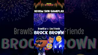 REVIEW SKIN BROCK BROWN😍Brawlstar X Line Friends #brawlstars #mobilegame #indonesiagames #brawlstar