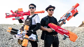LTT Nerf War : Couple SEAL X Warriors Nerf Guns Fight Dangerous Criminal Group Villain Alliance
