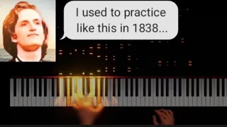 How Franz Liszt practiced in 1838 - Liszt Paganini Etude 4 - 1838 version, s140