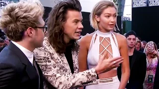 Gigi Hadid & One Direction’s AWKWARD Moment on 2015 American Music Awards Red Carpet