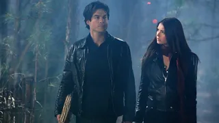 TVD 1x14 - Damon and Elena on their way to open the tomb | Delena Scenes HD