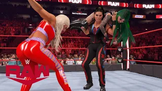 WWE 2K22 RAW SHOTZI & TEGAN NOX VS  DANA BROOKE & TAMINA (WINNERS FACES SASHA & NAOMI AT SS)