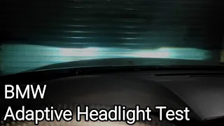 BMW Adaptive Headlight Test Tutorial