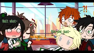 😂What did she say?!😂😱//❤️Pansmione💚// (Muggle Au) // Gacha Meme