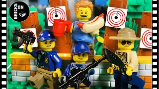 Lego Police Academy Shooting Range School Obstacle Course City Brickfilm Stop Motion Animation