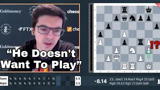 Anish Giri *Angry* After Horrific Blunder by Ian Nepomniachtchi 😨.