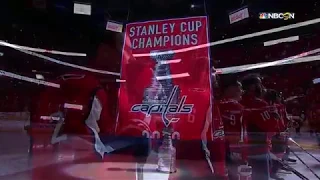 Capitals raise Stanley Cup banner   Oct 3,  2018