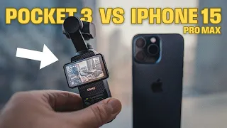 DJI Osmo Pocket 3 vs iPhone 15 Pro Max — Video Camera Comparison 📸