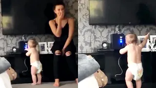 Baby Dances to The Music when a Banger Comes on || WooGlobe Funnies