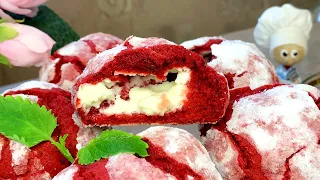 Печенье "Красный бархат" с начинкой // Cookies "Red Velvet" with filling