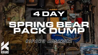 Kifaru Absaroka Pack Dump - 4 days for spring bear in Idaho's backcountry