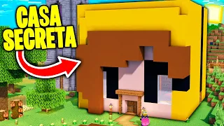 CONSTRUIMOS una CASA CABEZA GIGANTE en el MUNDO SECRETO de mi NOVIA en MINECRAFT! 😍