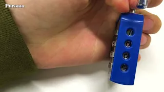 Puroma 2 Pack Combination Lock 4 Digit Padlock - One Hand Challenge