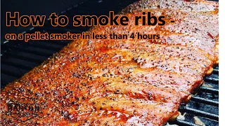 How to Smoke Spare Ribs on a pellet grill - in less than 4 hours