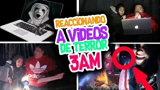 3:00 AM Reaccionando a VIDEOS de TERROR en el BOSQUE 🌲Terror Fantástico Conny -Vloggeras Fantásticas