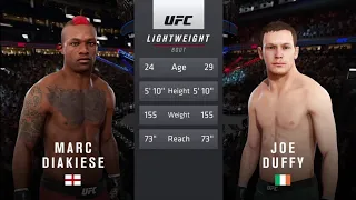 UFC 3 | Marc Diakiese vs Joe Duffy | Gameplay 🥊 🎮