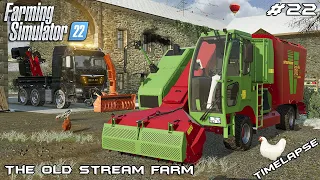 Removing SNOW and buying a new FEED MIXER | The Old Stream Farm | Farming Simulator 22 | Episode 22