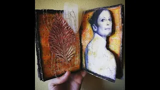 Mixed media art Altered Book #08 - omaggio a Carla Fracci - pagine sagomate