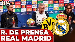 RUEDA PRENSA REAL MADRID ANCELOTTI, MODRIC, NACHO completa hoy | Final Champions 2024