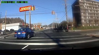 Dangerous Idiot driver New Boston Ohio 2015-11-23 GPY8904
