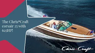 chriscraft corsair 25 with a 625HP Ilmor V10 over 75 MPH